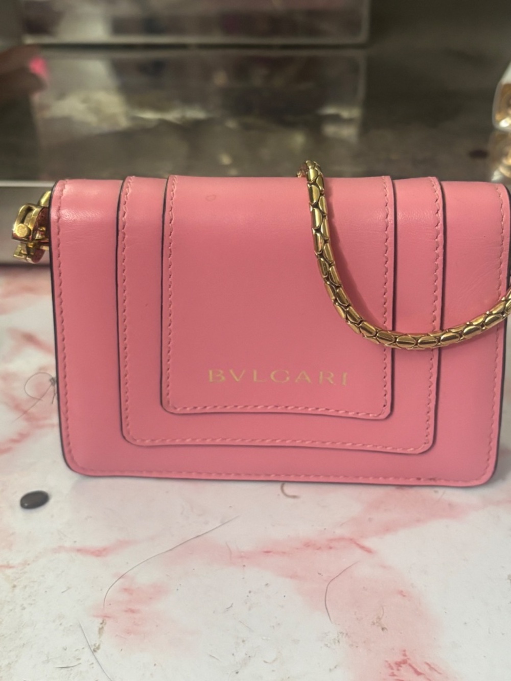 Bvlgari Micro Serpenti Bag Pink- Authentic - Picture 3 of 11